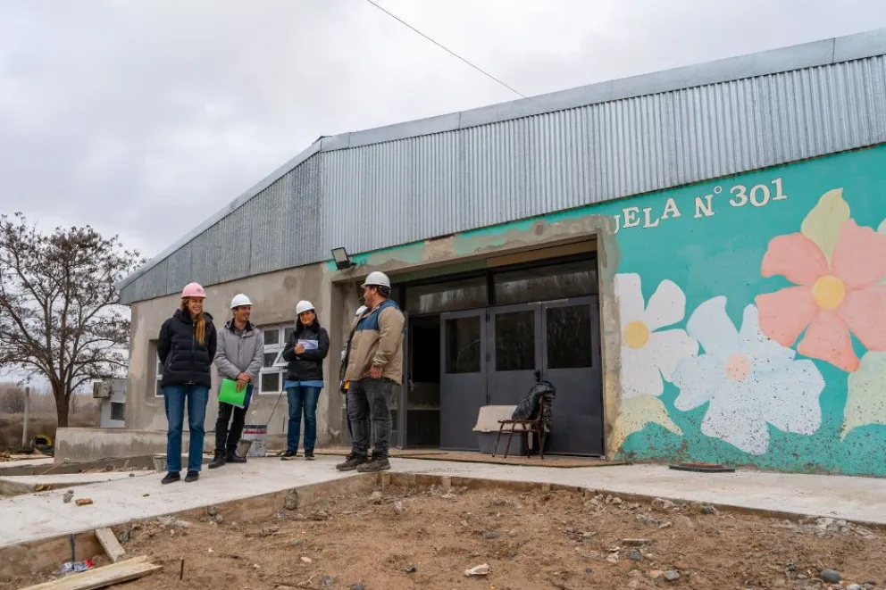 La ampliación de la Escuela 301 de China Muerta llegó al 73% de avance